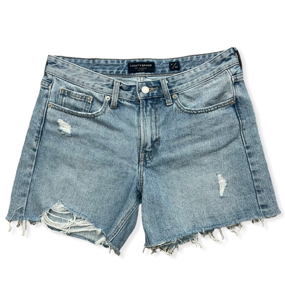 Lucky Brand Destroyed Boyfriend Shorts Size 6/28